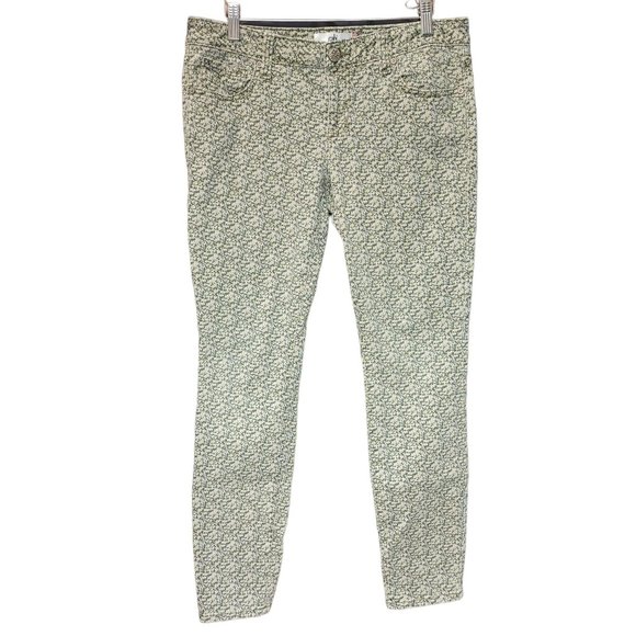 Cabi Jeans Women's Multicolor Floral Skinny Jeans 8 - Picture 1 of 3